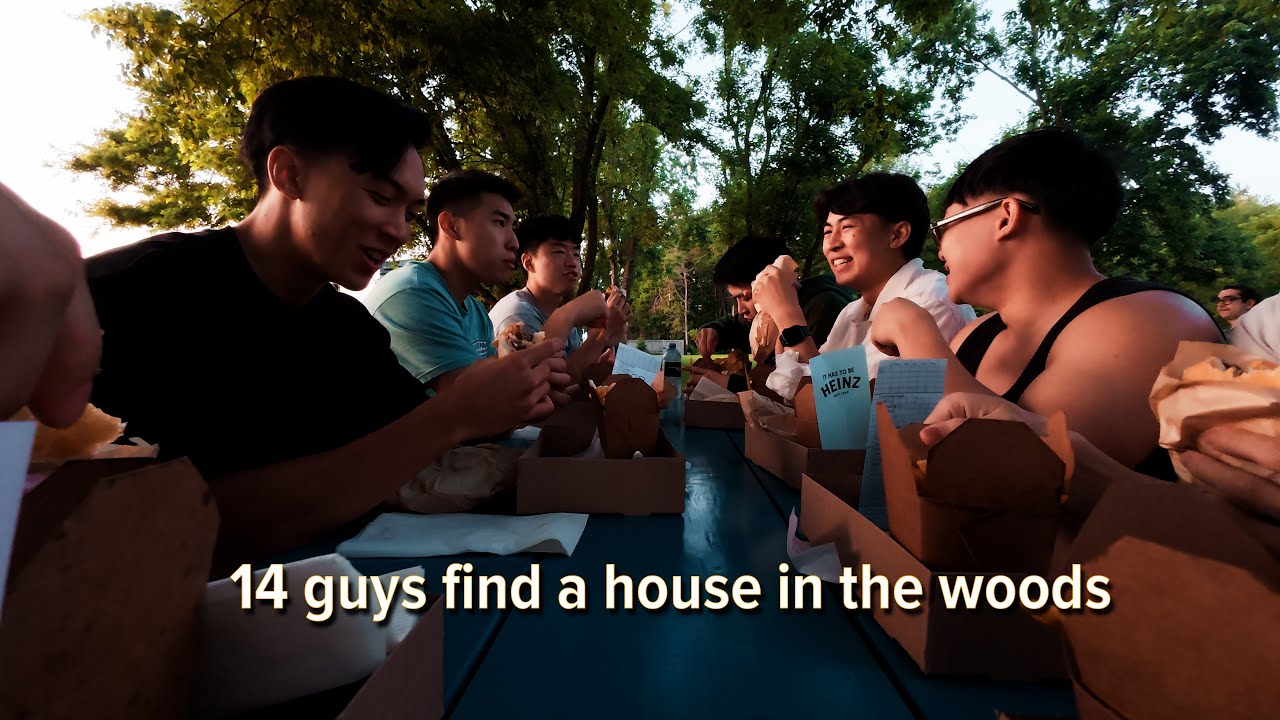 14 guys find a house in the woods