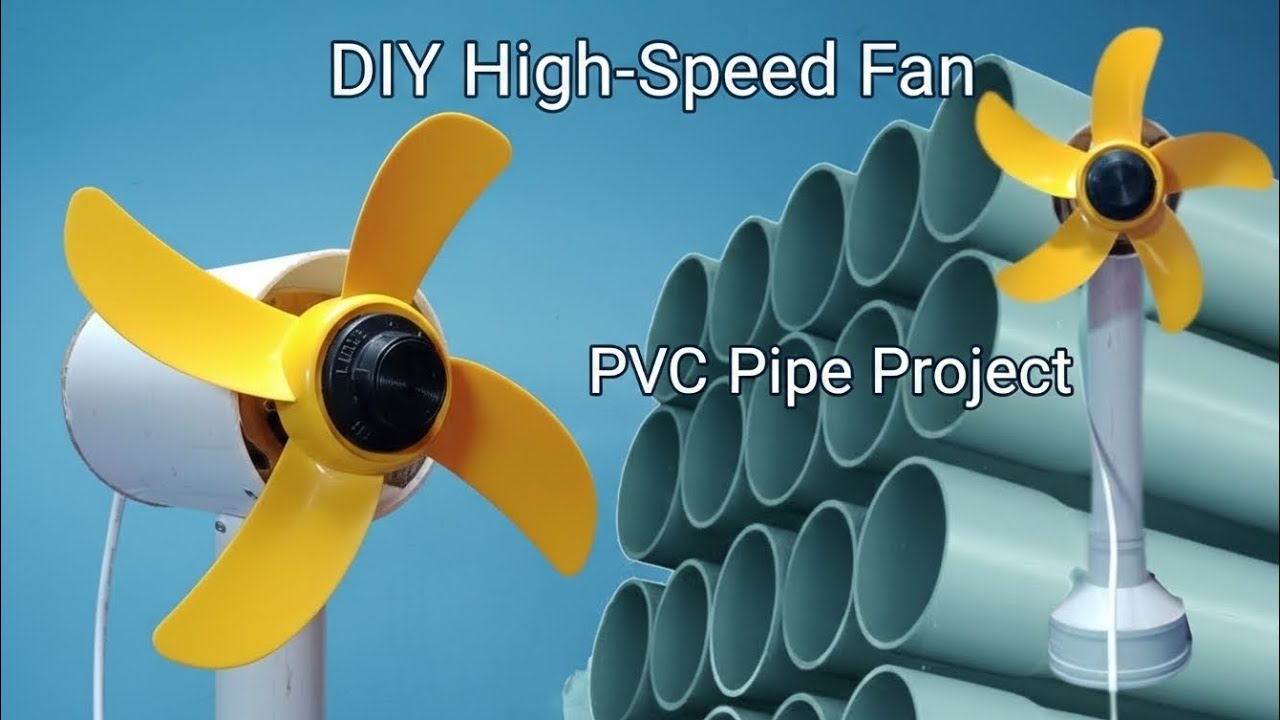 High Speed Fan Make with Pvc Pipe | DIY IDEAS 2026