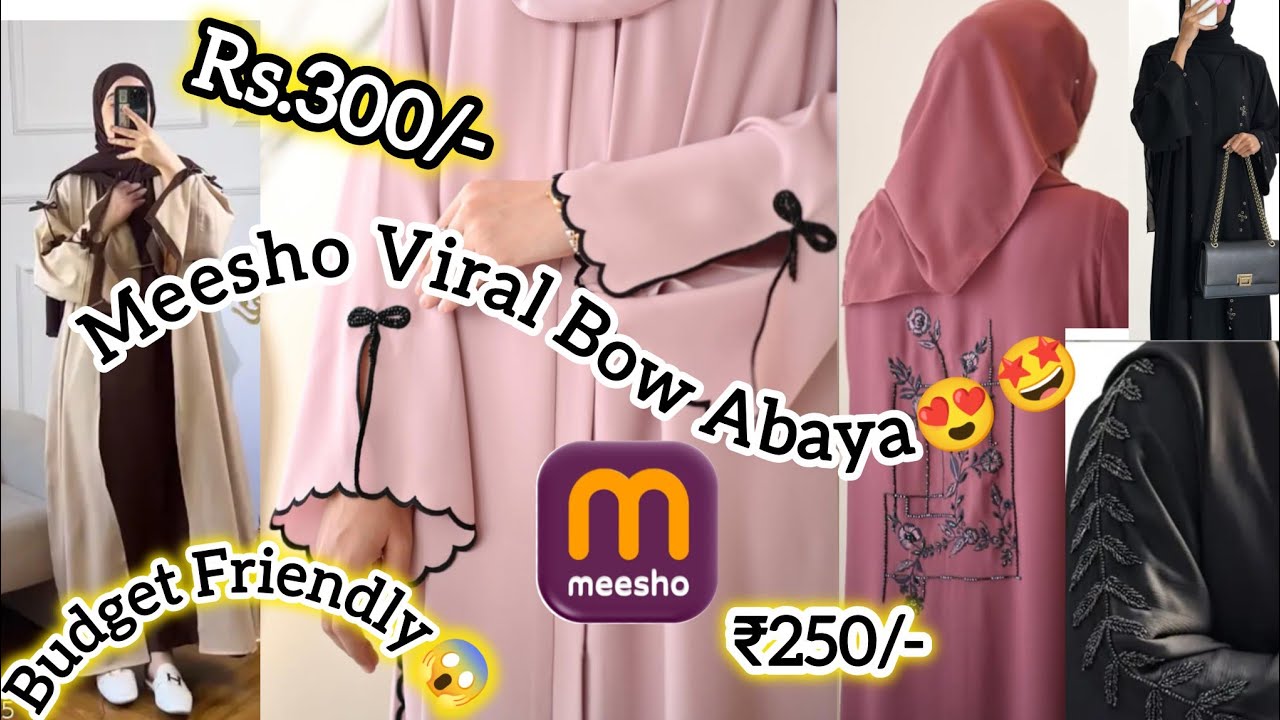 Meesho Viral Affordable Bow Abaya🎀😍 Haul || Very Cheapest Price ₹300 || ❗Must watch ❗