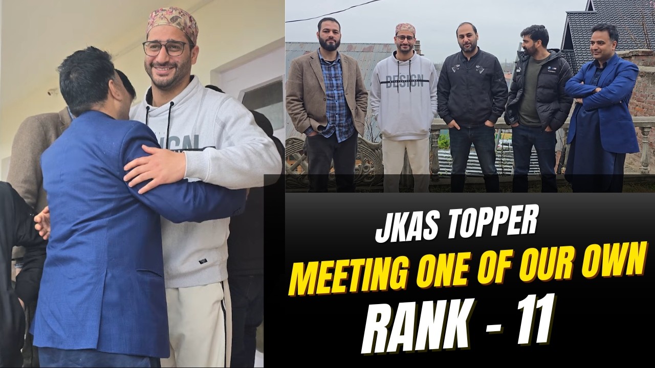 Rank - 11 JKAS | SYED DAWOOD | MEETING ONE OF OUR OWN | Quintessence 🔥🔥🔥