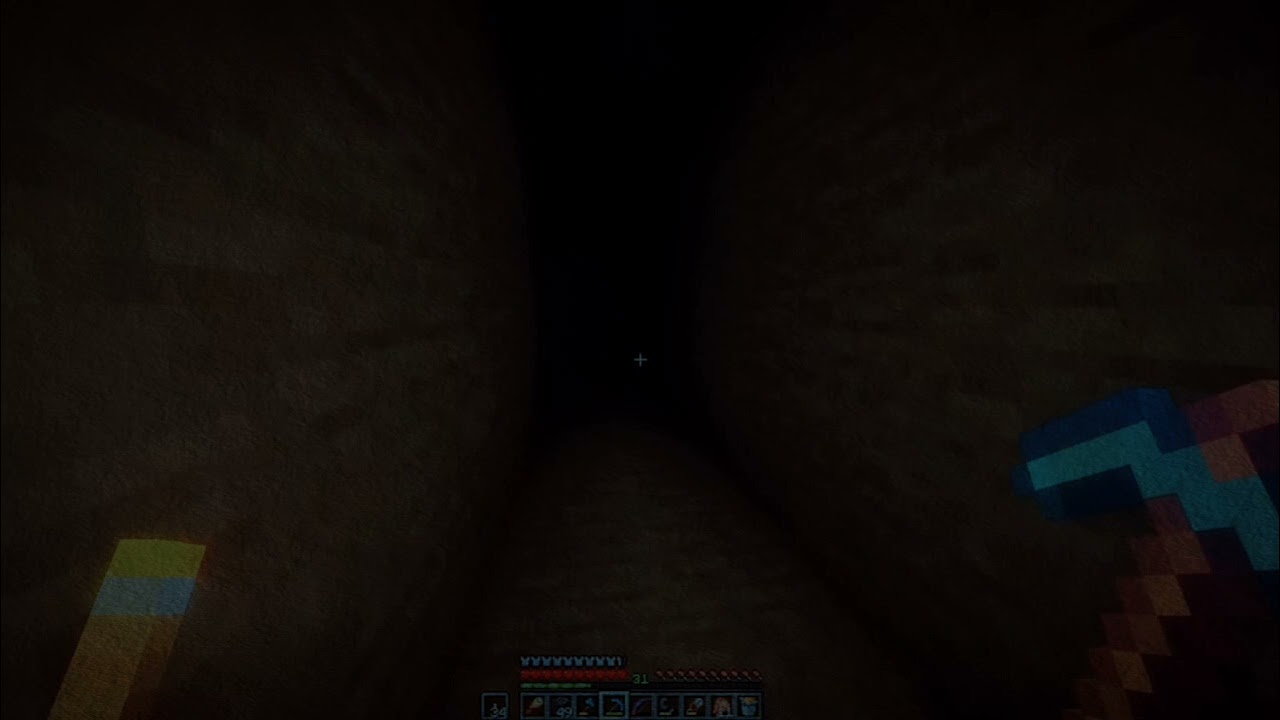 Down deep under.