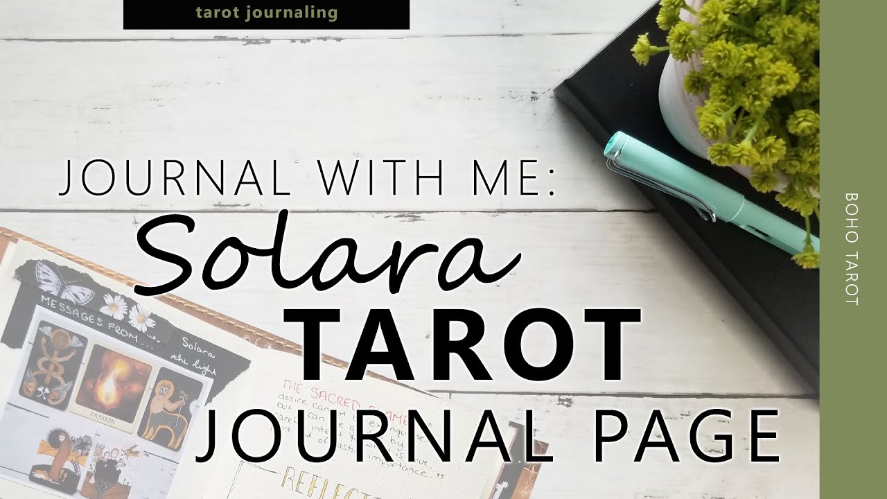 Tarot Journal With Me: Solara Tarot pages