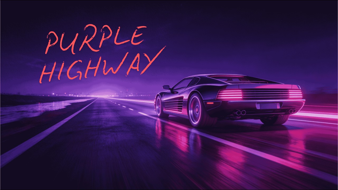 PURPLE HIGHWAY 💜 | Epic Neon Night Drive Synthwave