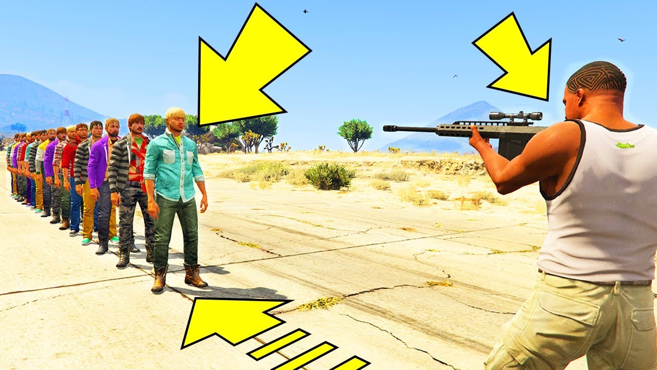 QUANTE PERSONE può uccidere 1 SOLO PROIETTILE su GTA5?