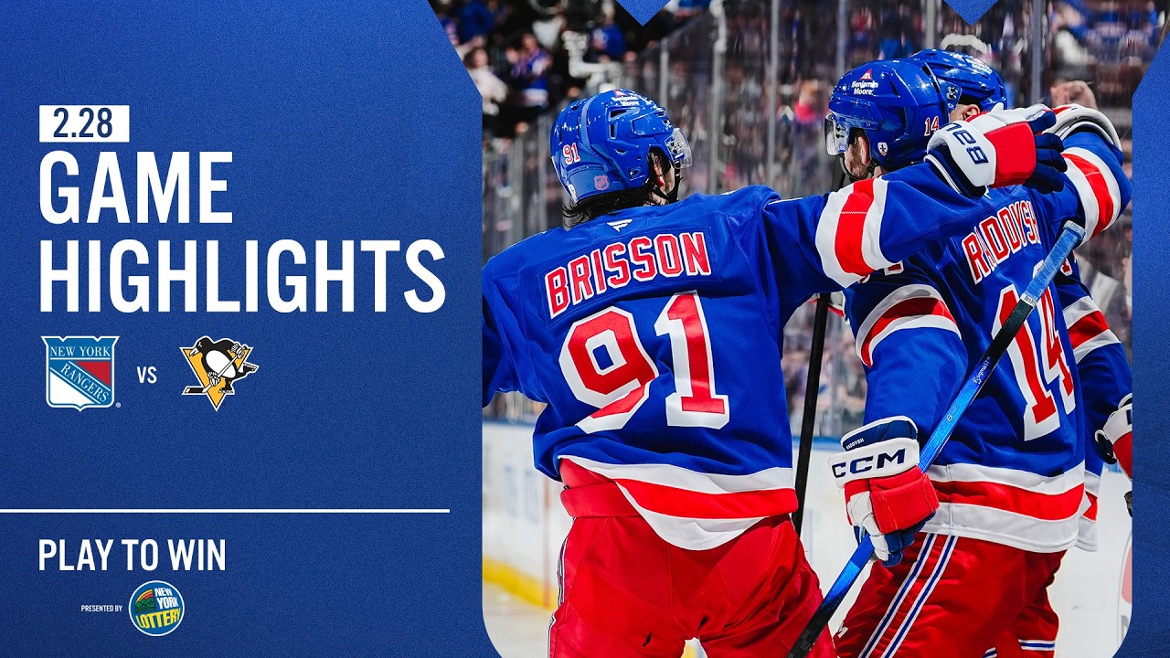 GAME HIGHLIGHTS | 2025-26: New York Rangers vs Pittsburgh Penguins (2/28/26)