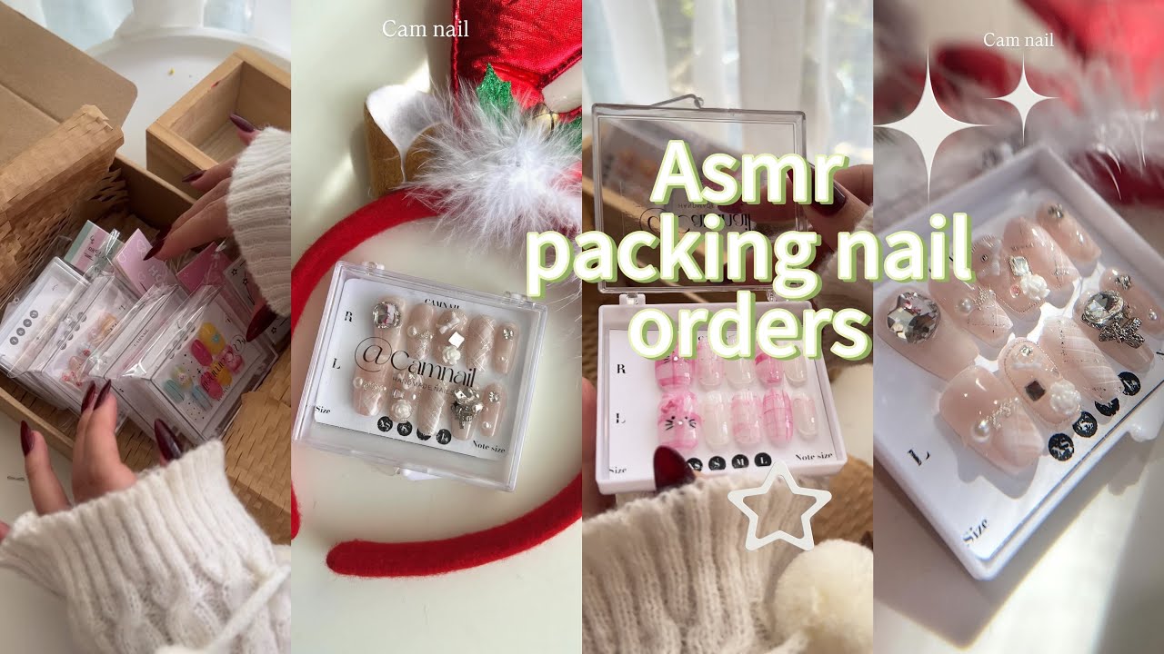 Cùng mình gói hàng Nail box dễ thương 🎀