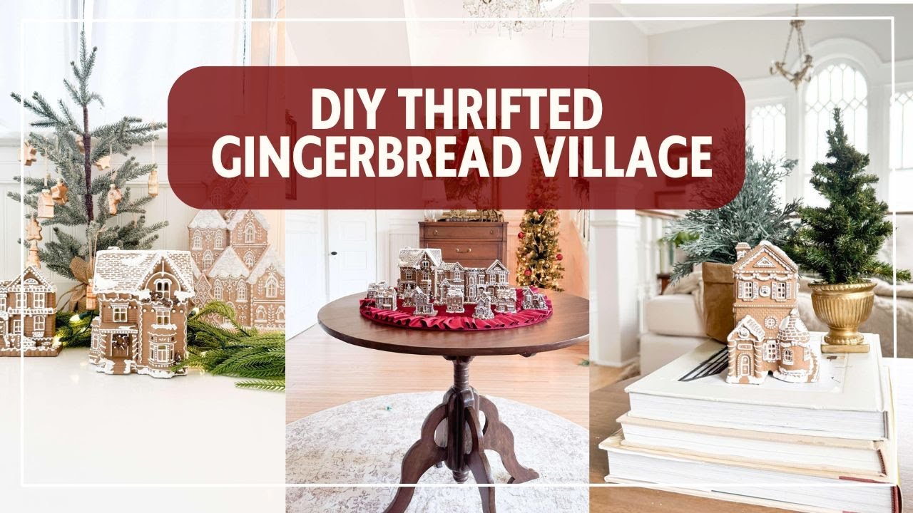 HOW TO TRANSFORM CHRISTMAS HOUSES INTO A GINGERBREAD VILLAGE