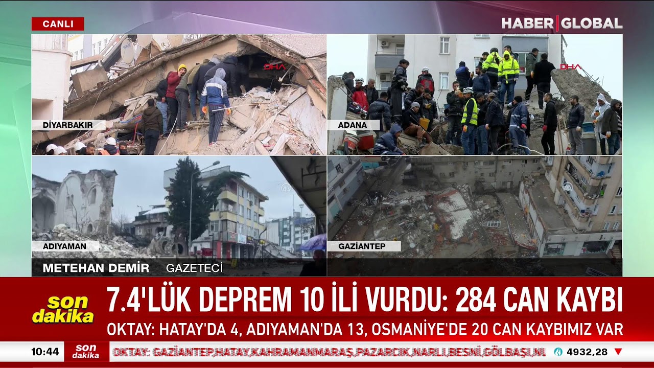Canlı - Gün Aydınlanıyor. Kahramanmaraş'ta 7.4 Şiddetinde Deprem Sonrası Son Gelişmeler