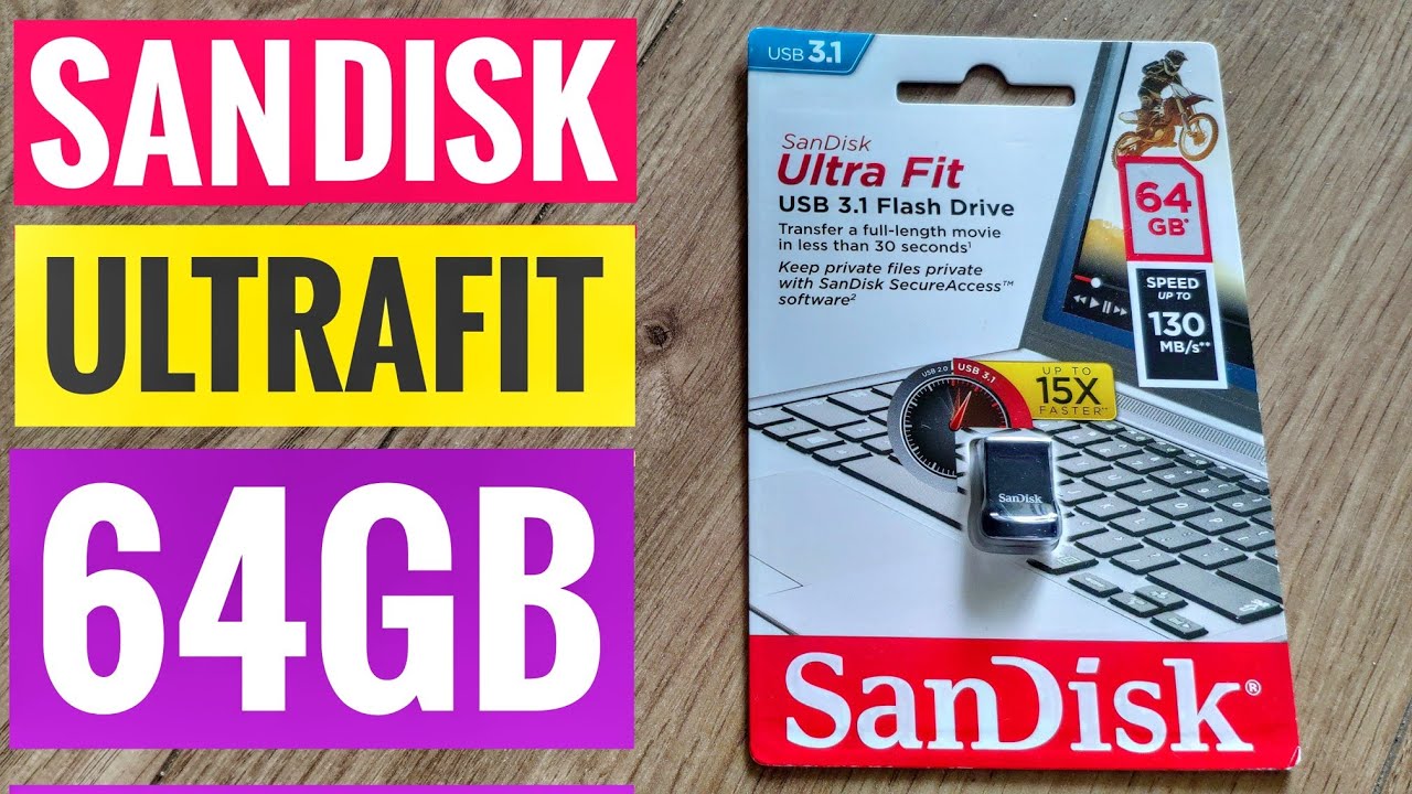 SanDisk UltraFit 64GB USB 3.1 Flash Drive - Speedtest [4K UltraHD]