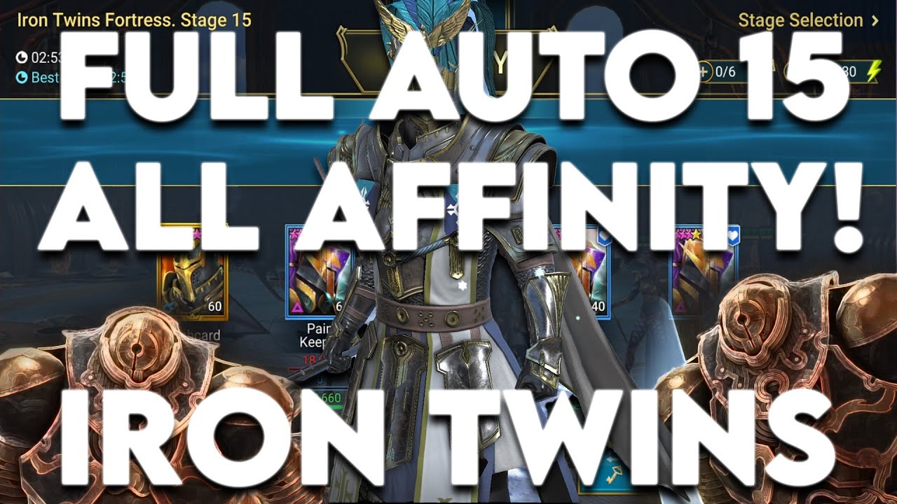 Roshcard Tower Iron Twins 15! Full Auto %100! 3 Minute Team!