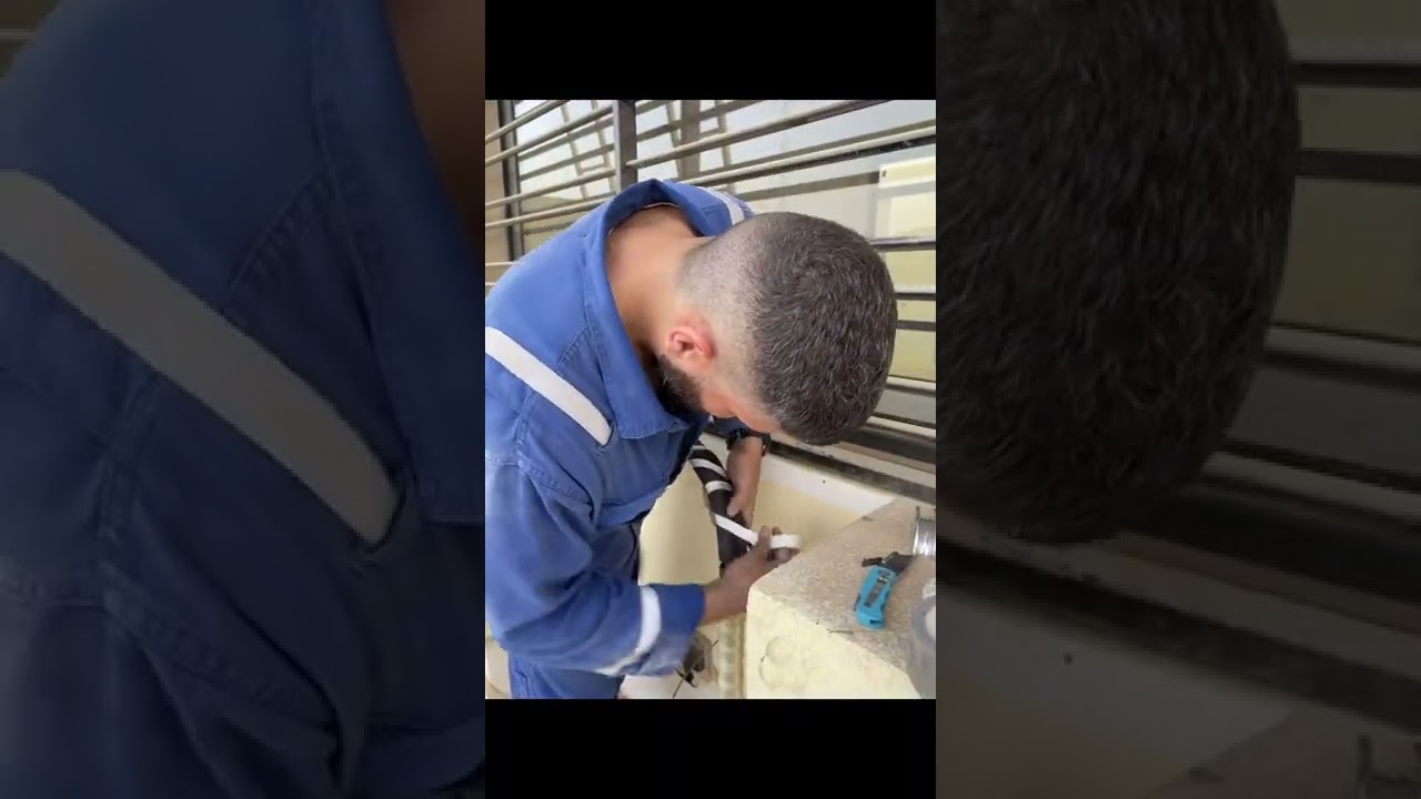 نصب جهاز GE أنفيرتر جداري  (عدد 3) وأن شاء الله يعجبكم العمل