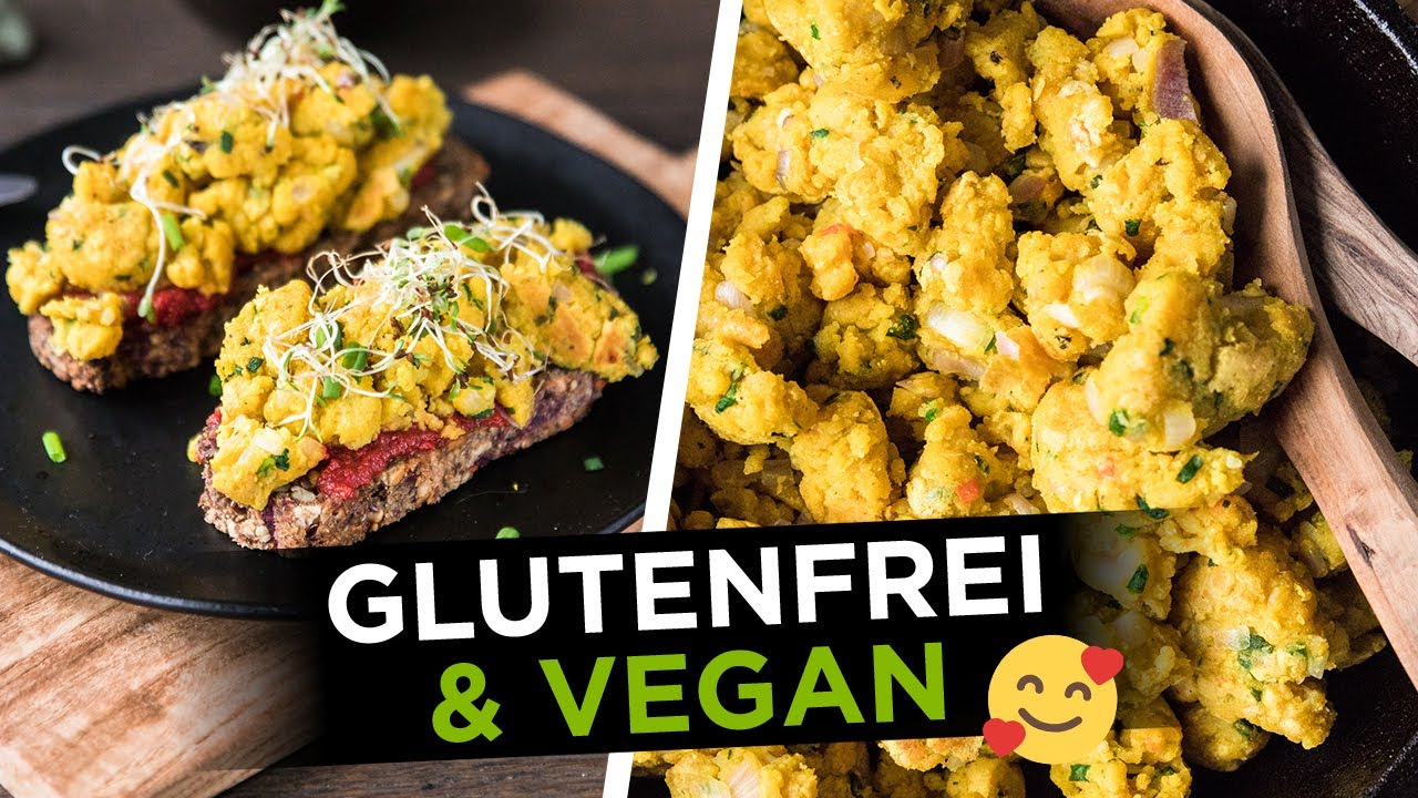 Veganes Rührei aus zwei Zutaten | OHNE Tofu & glutenfrei