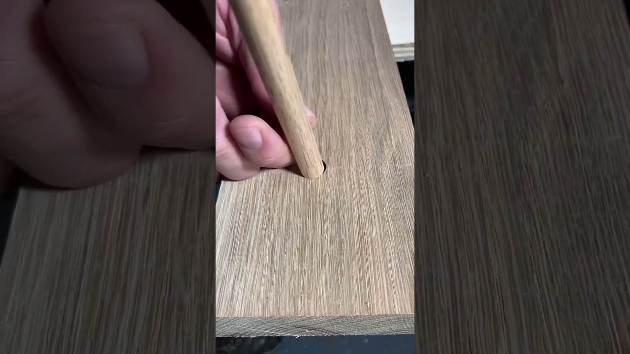 EASIEST WAY TO HIDE SCREW HOLES #woodworkingtips
