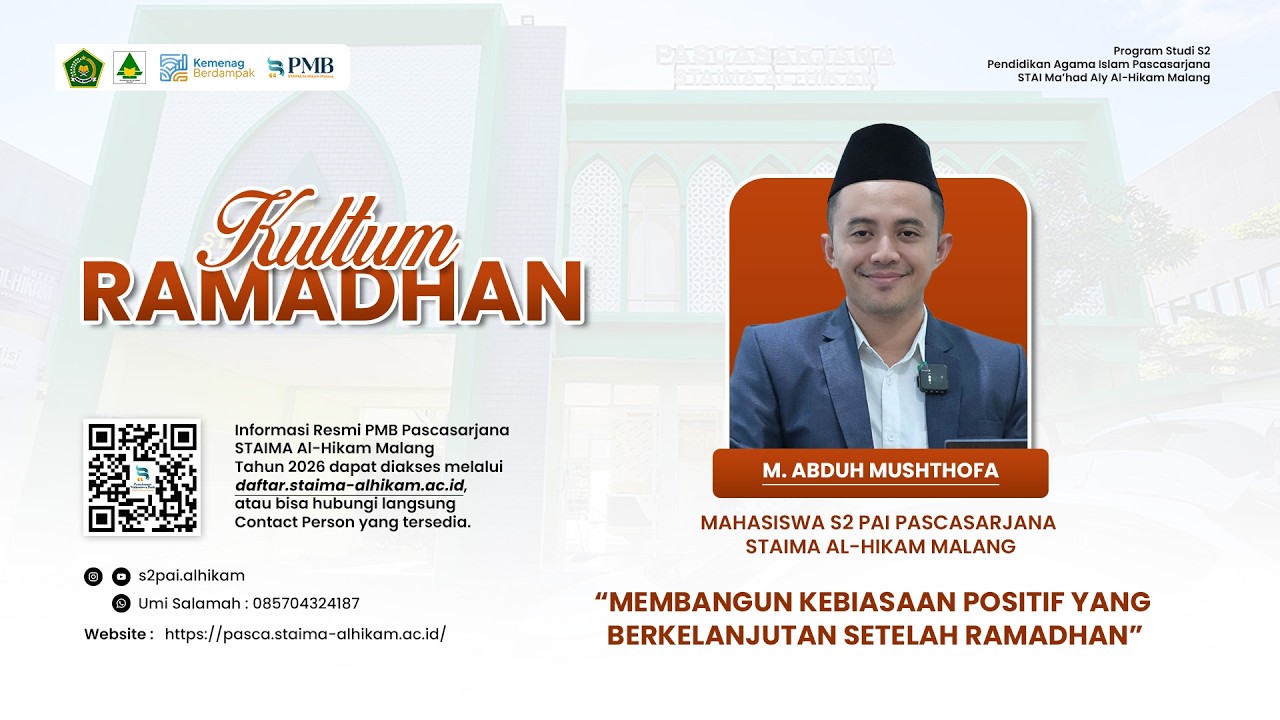 Kultum Ramadhan | “Membangun Kebiasaan Positif Setelah Ramadhan
