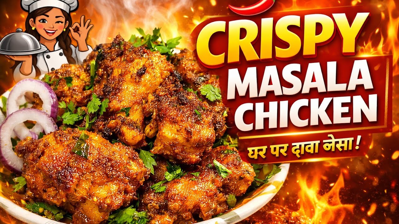Crispy Fried Masala Chicken Recipe | Dhaba Style Spicy Chicken | Easy Chicken Fry