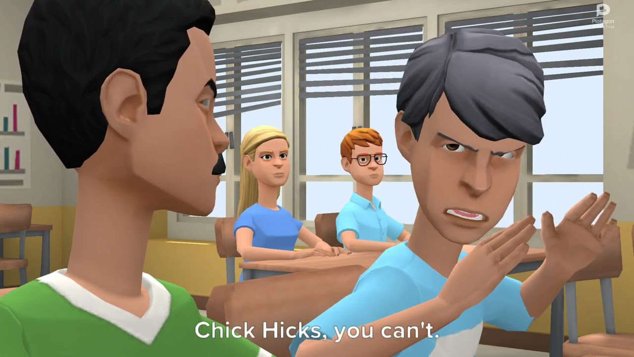 Plotagon: Chick Hicks Gets 5 Strikes At School And Gets Grounded