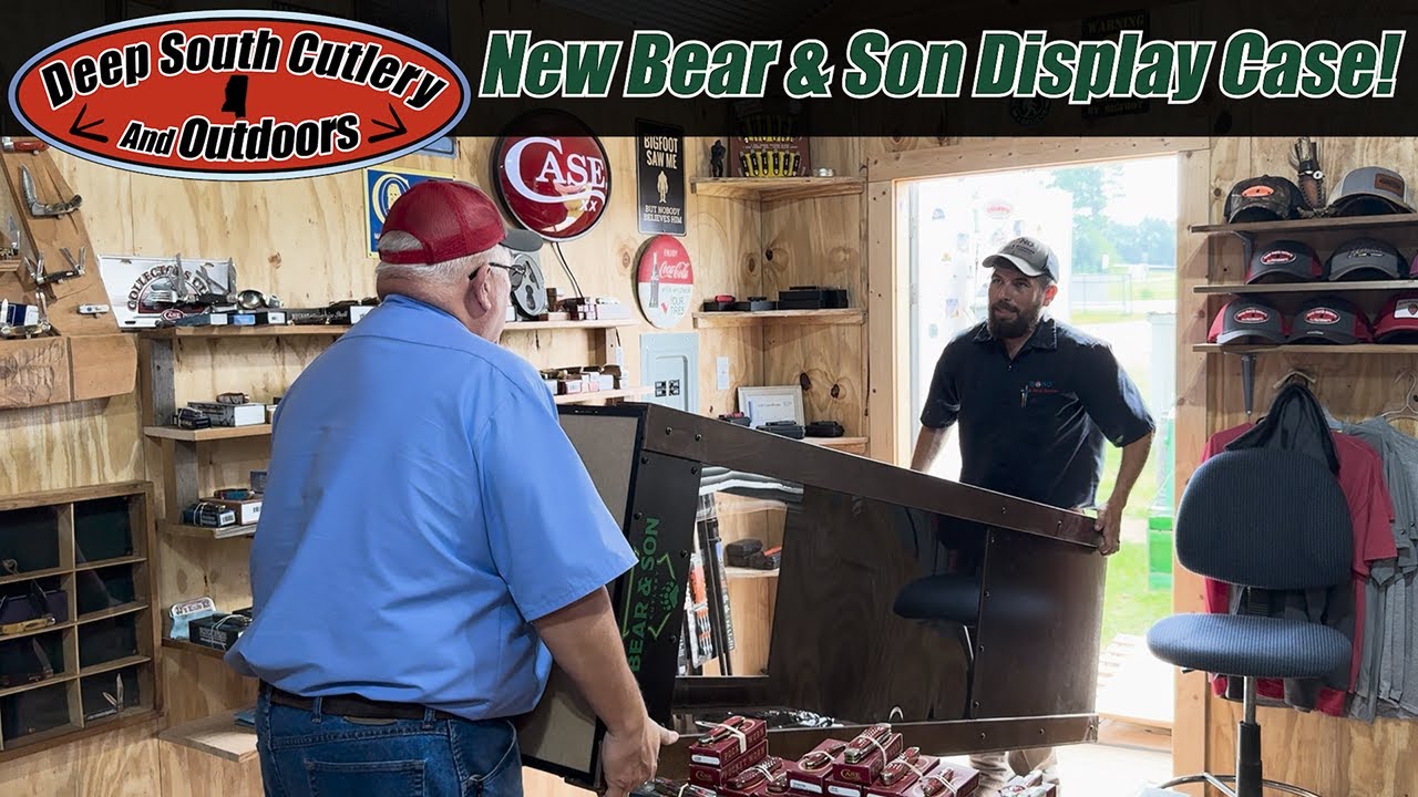 New Bear & Son Knife Display Case! Deep South Cutlery Shop Update! #Bear&Son #edcknife #blade