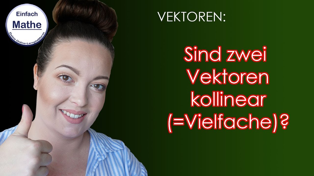 Kollinear | Sind zwei Vektoren Vielfache? by einfach mathe!