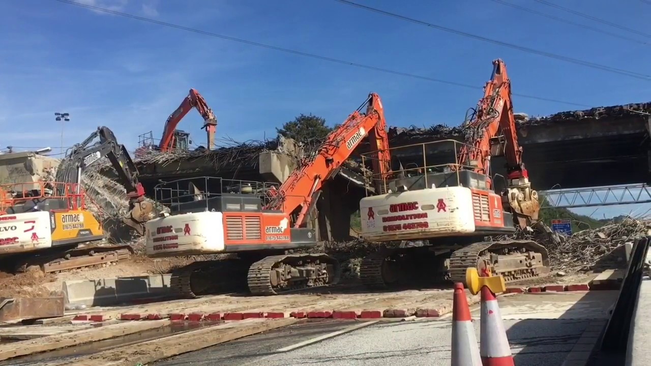 Armac Group demolishes M27 bridge