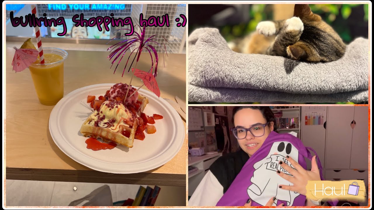 Huge shopping haul and cat cafe