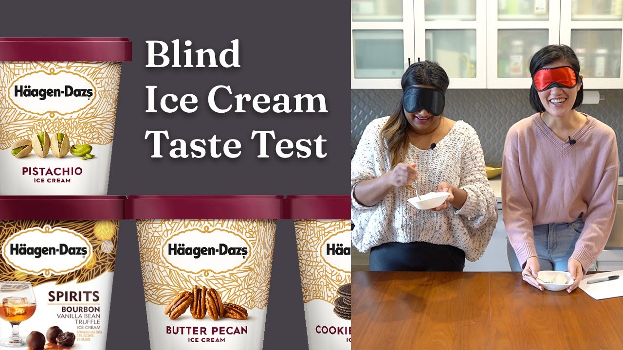 ICE CREAM BLIND TASTE TEST! Home chefs guess ice cream flavors BLINDFOLDED! | Kitchen Challenge