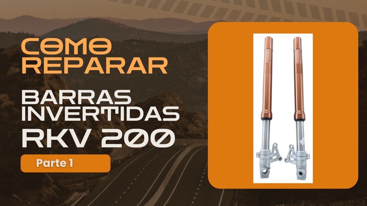 Tutorial de como reparar barras Invertidas de moto Empire Keeway RKV 200 Parte 1  #Mecanicademotos 