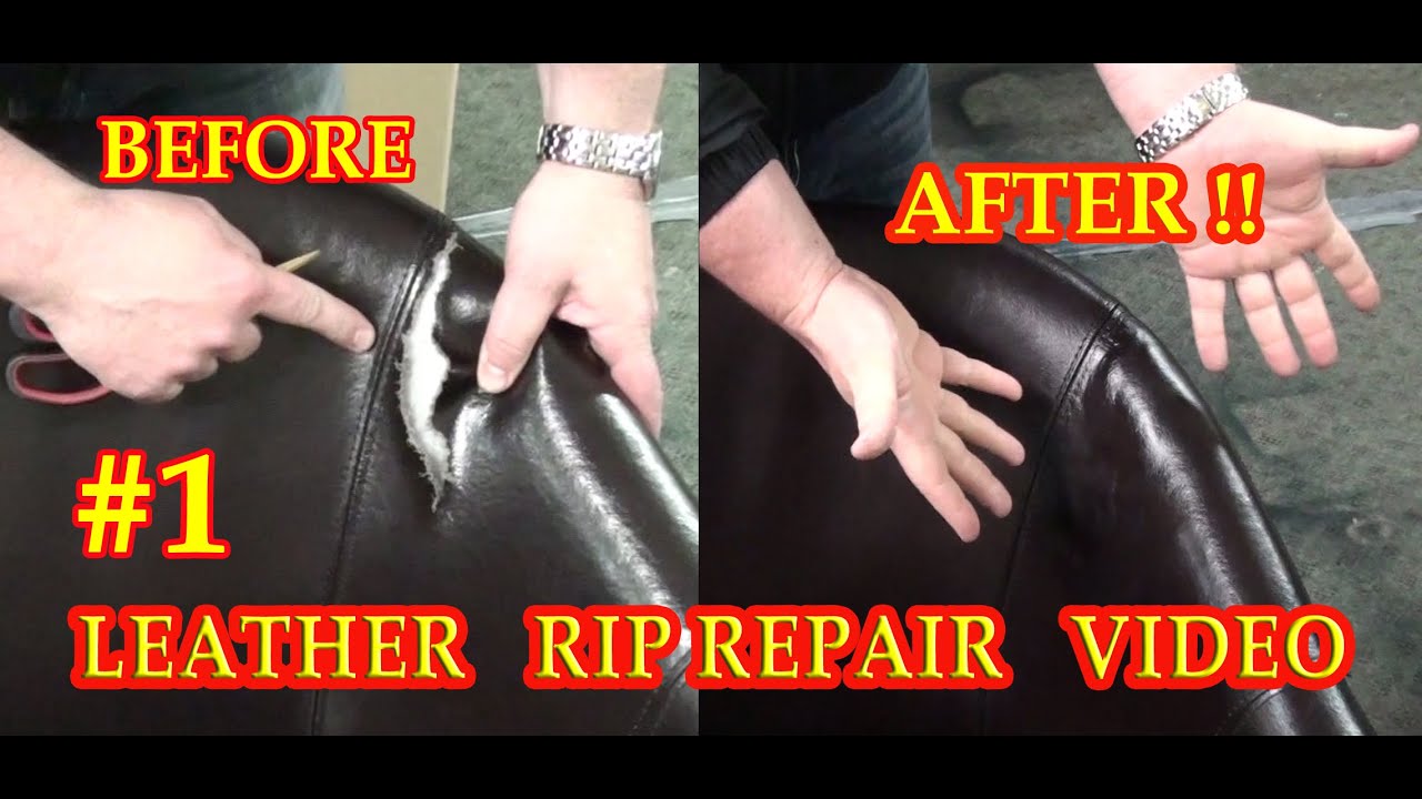РЕМОНТ КОЖАНЫХ РАЗРЫВОВ ВИДЕО №1 ***** FixYourLeather.com