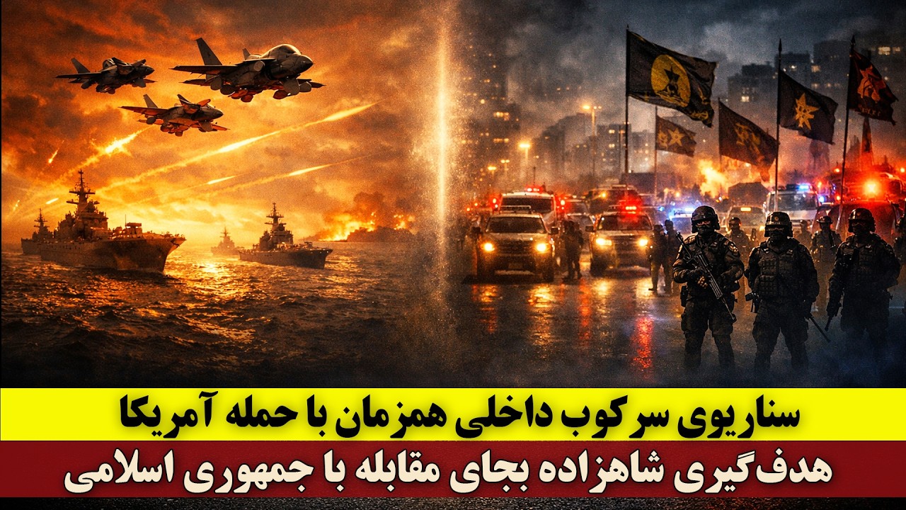 سناریوی سرکوب داخلی همزمان با حمله آمریکا | هدف‌گیری شاهزاده بجای مقابله با جمهوری اسلامی