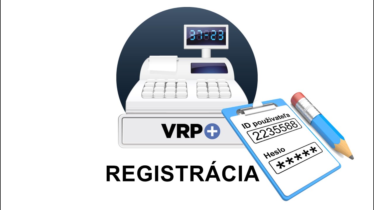 Registrácia VRP - virtuálnej pokladnice pomocou ID a hesla