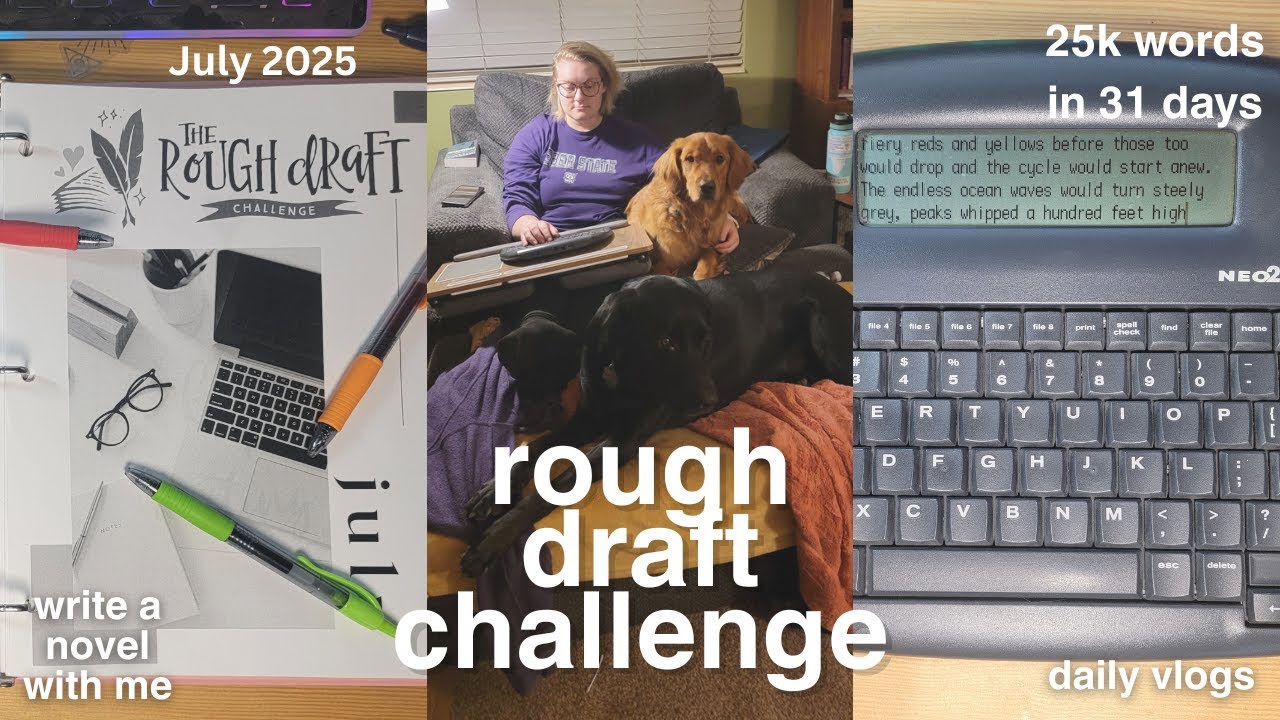 writing [half] a novel in a month ~ July Rough Draft Challenge with Heart Breathings