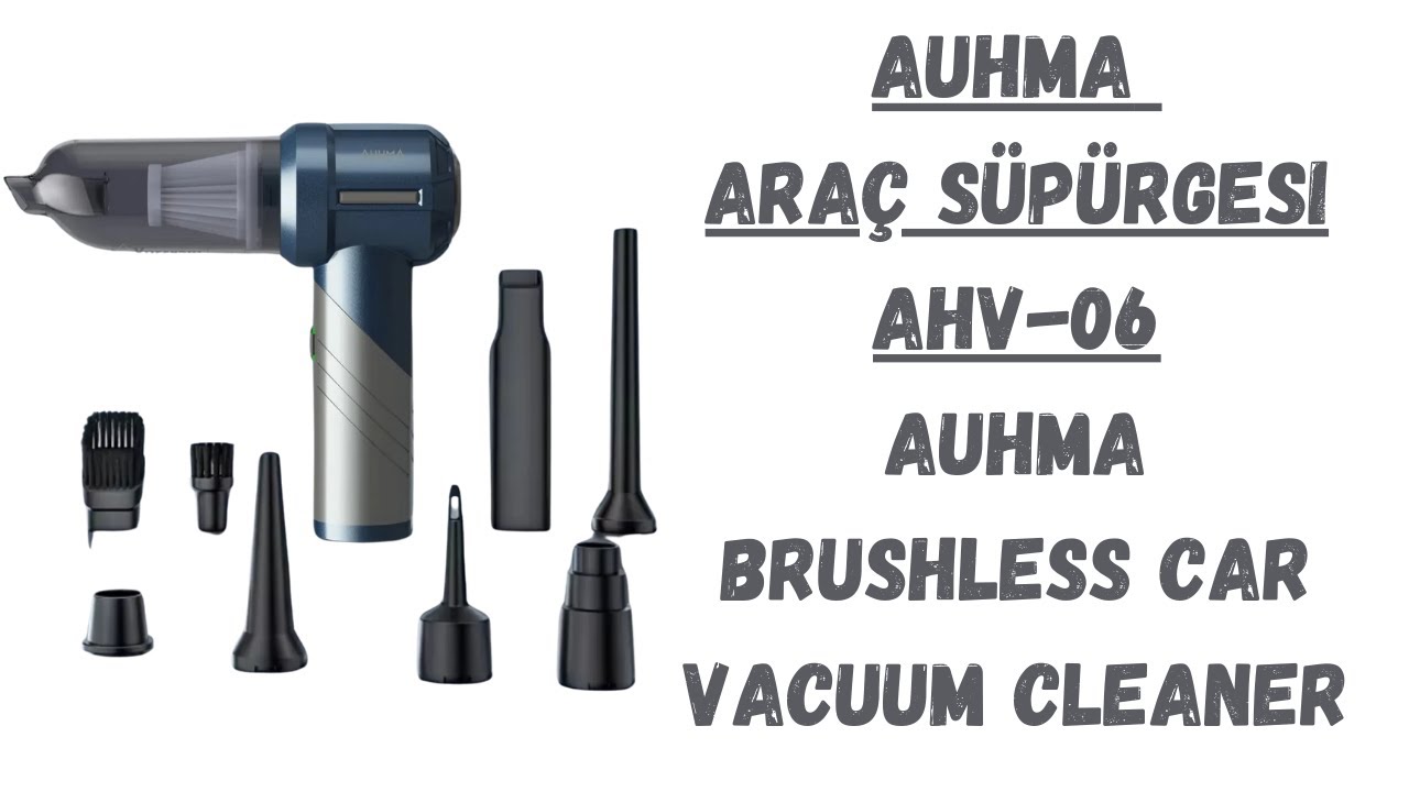 AUHMA Araç Süpürgesi Ahv-06 | AUHMA Foldable Car Vacuum Cleaner #araçsüpürgesi