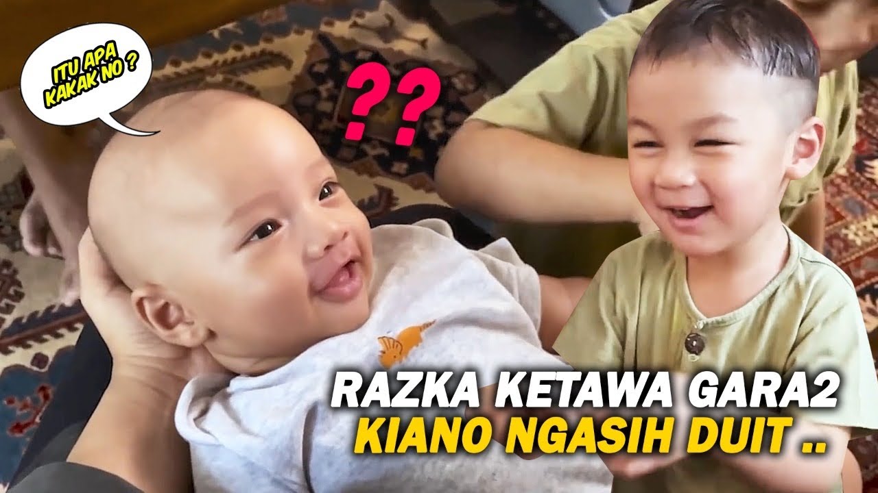 KIANO BUAT RAZKA KETAWA 😂 !!! TANGAN RAZKA DI CIUM TERUS !!!