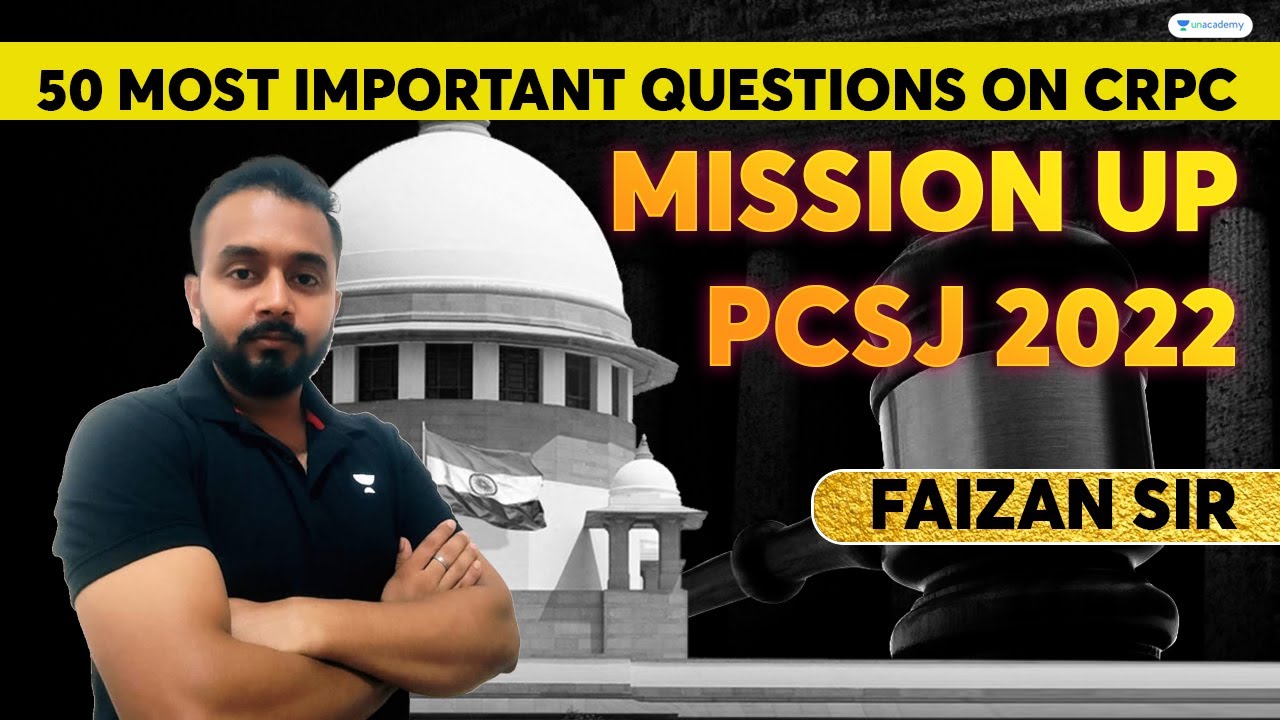 50 Most Important Questions on CrPC | Judiciary Marathon | Mission UP PCSJ 2022 |  Faizan sir