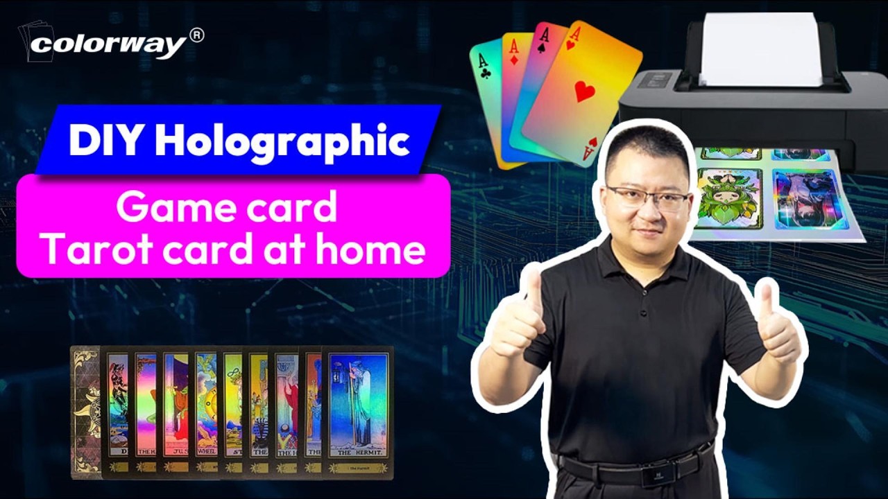 How to Make Custom Holographic Pok&eacute;mon Cards | DIY Foil Cards with Holographic Paper