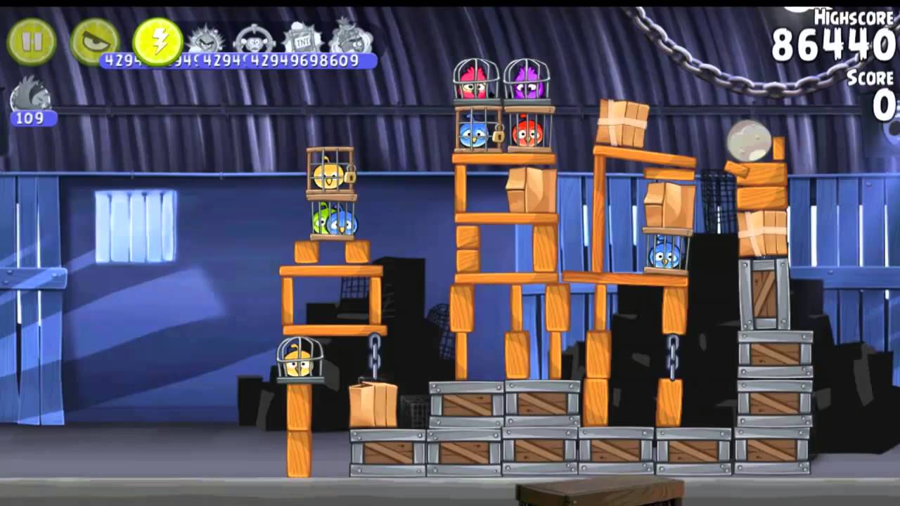 Angry Birds Rio First Launch Playground and Smuggler's Den All levels