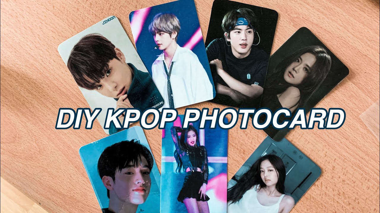 DIY KPOP PHOTOCARD | High Quality thick paper with double sealing | BTS, BLACKPINK, TREASURE PC