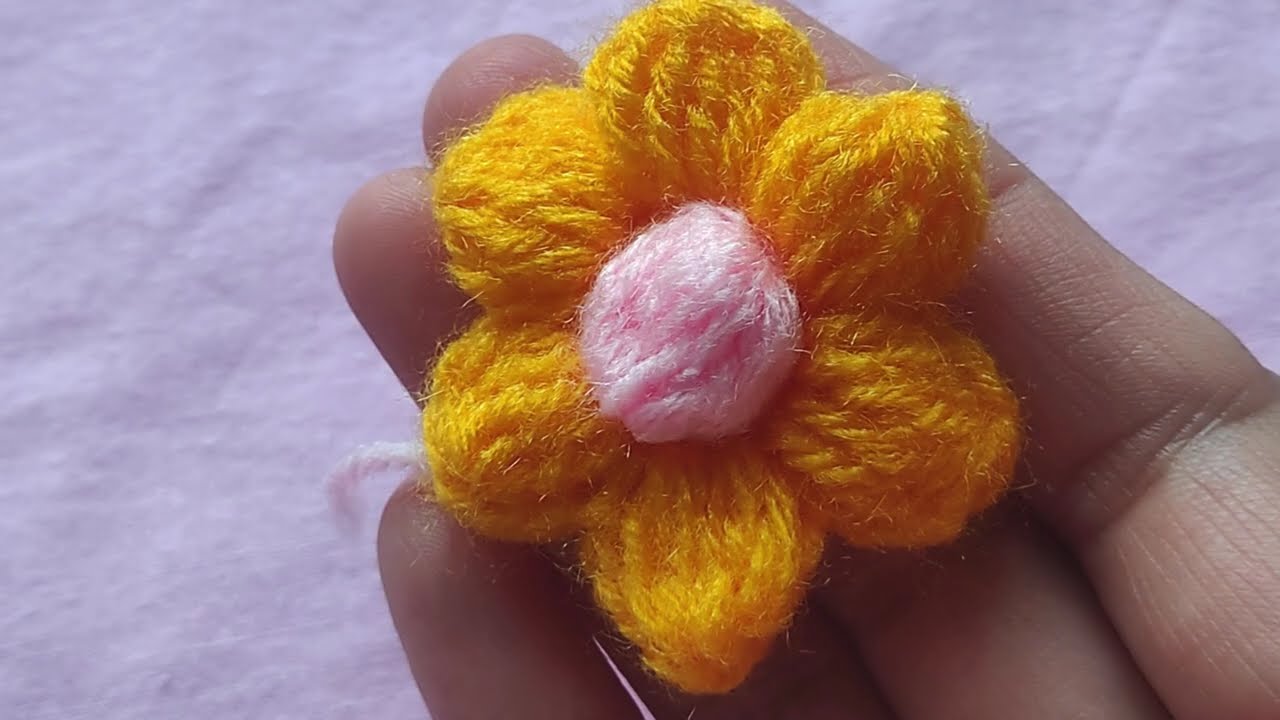 Crochet Puff Stitch Flower 🌸 Easy DIY Tutorial 