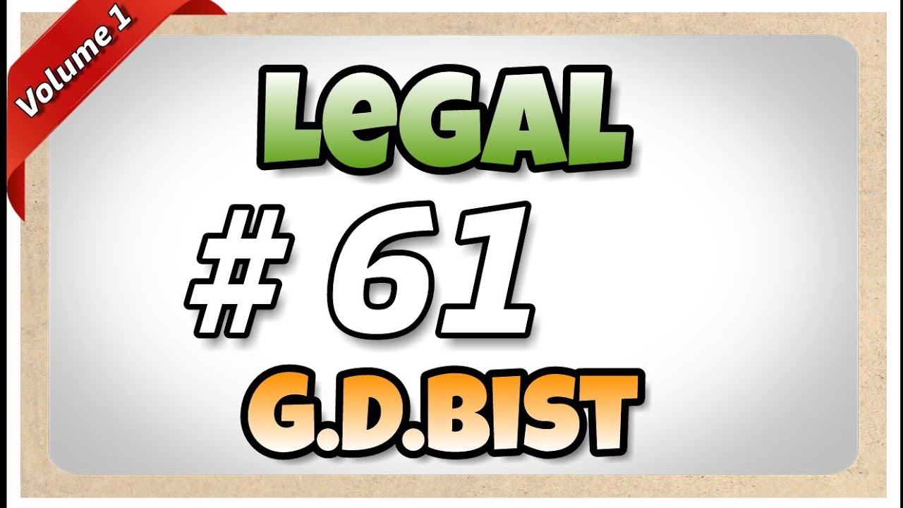 # 61 | 120 wpm | Legal | G.D.Bist | Volume 1