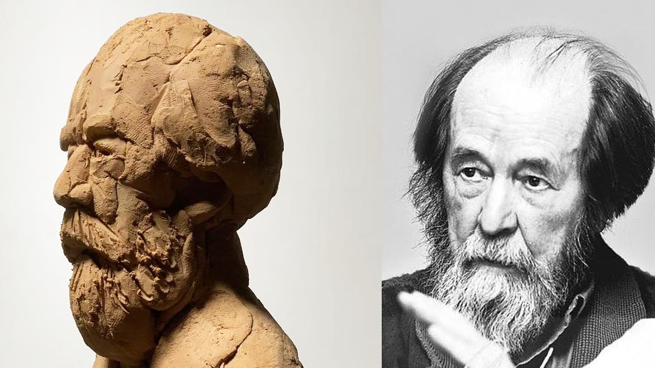 Sculpting Aleksandr Solzhenitsyn in clay | FULL VIDEO | Time Lapse Art