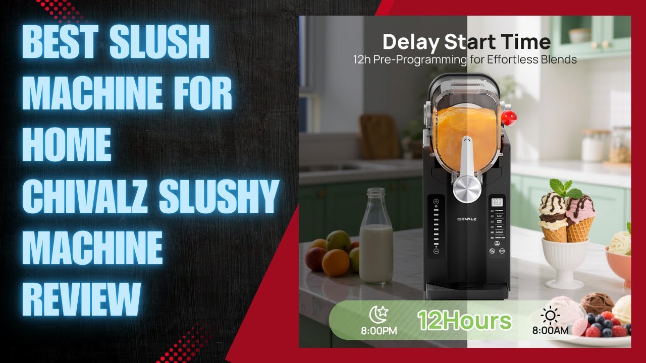 Best Slush Machine for Home : CHIVALZ Slushy Machine Review  #slushmachine #kitchenappliance