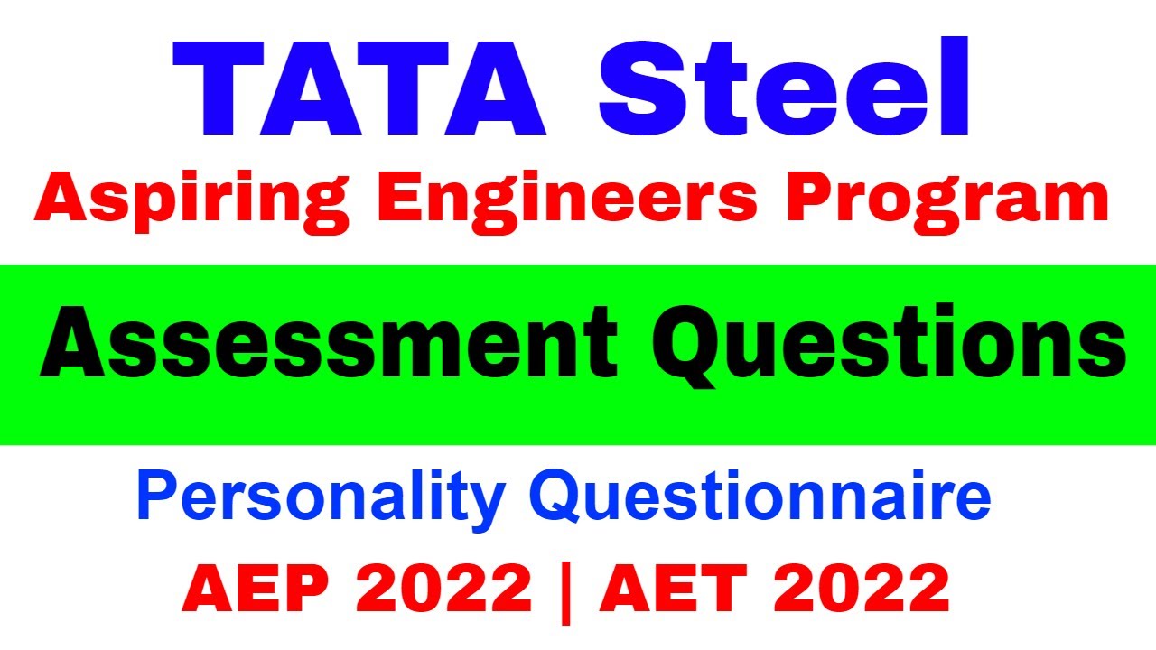 TATA STEEL AEP 2022 Result E-mail | TATA Steel Culture Appreciation Assessment Questions | AET 2022
