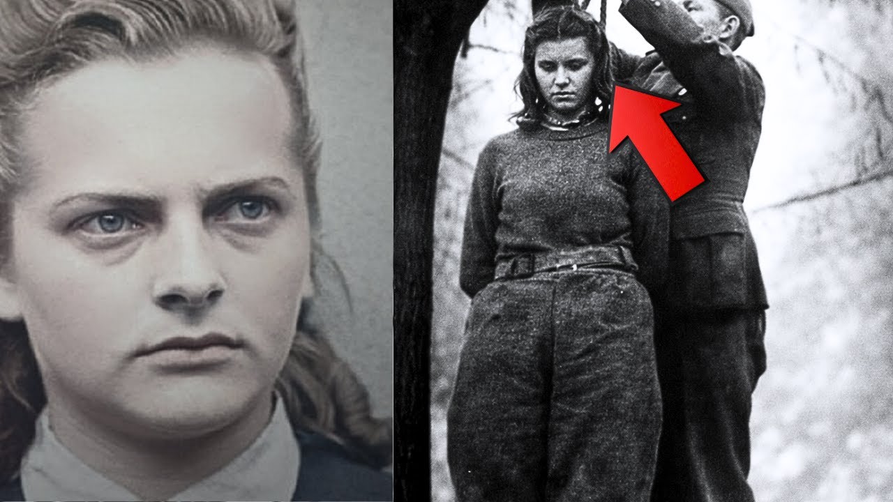 Okrutna egzekucja Irmy Grese — stracona przez powieszenie za popełnione okrucieństwa w Auschwitz