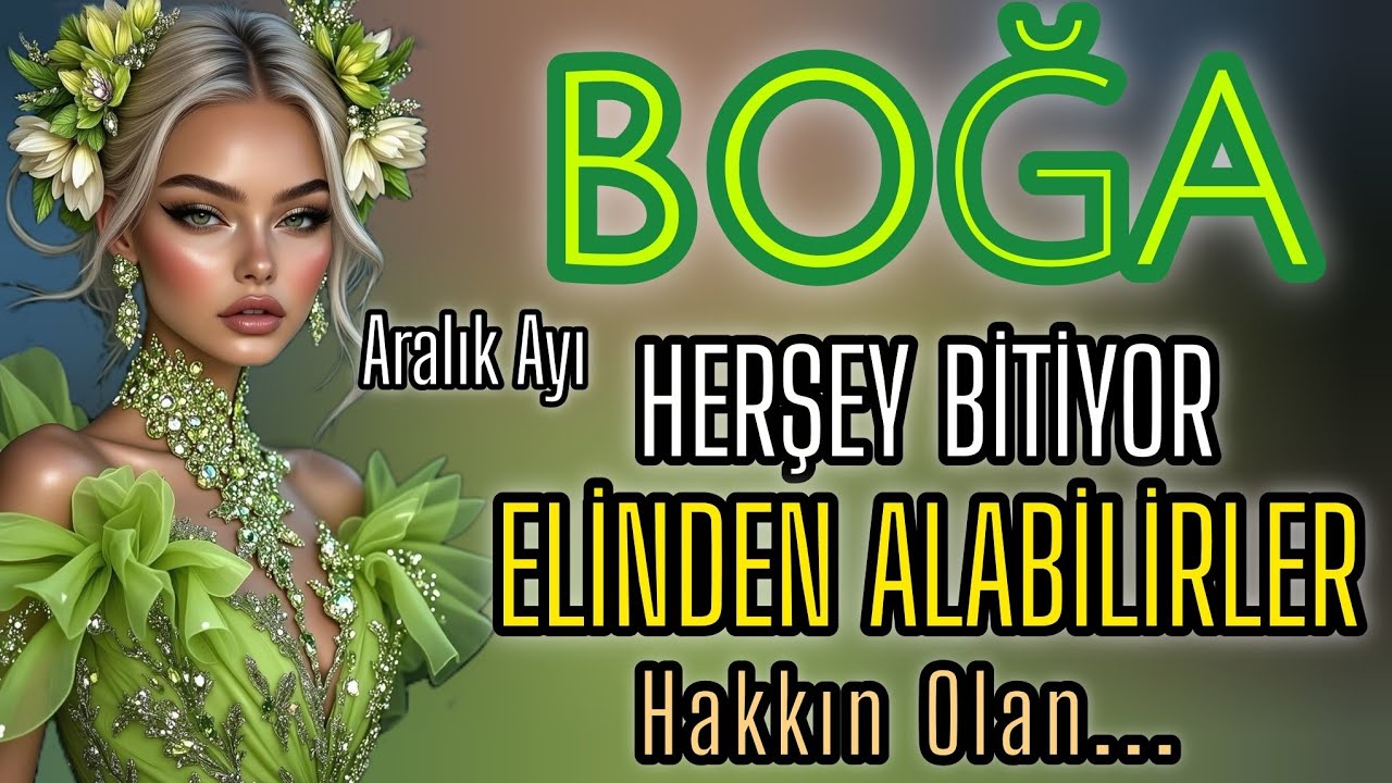 BOĞA BURCU - ARALIK AYI 🌟 RIZKIMI VEREN HÜDA'DIR, KULA MİNNET EYLEMEM...‼️