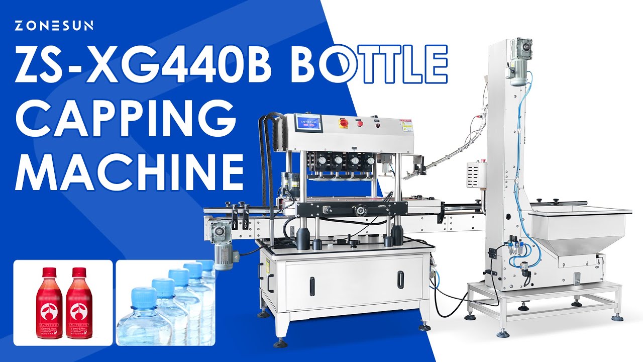 ZONESUN ZS-XG440B High-Speed Linear Capping Machine Automatic Bottle Capper