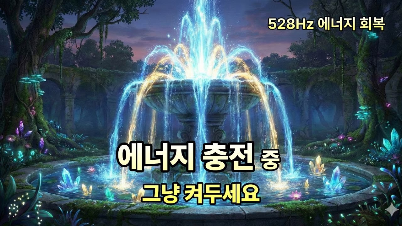 [528Hz] 지친 영혼을 위한 급속 충전 🔋 켜두기만 해도 공간이 정화됩니다 ⛲️
