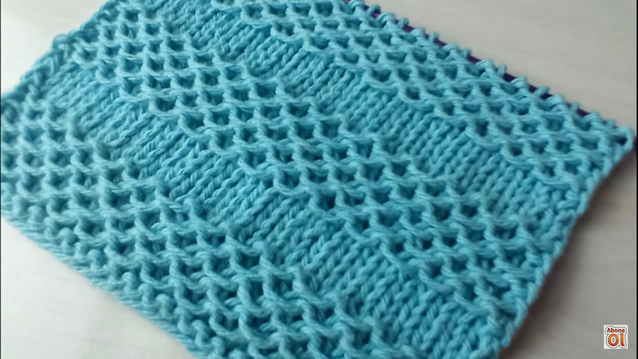 SU DALGASI ÖRGÜ MODELİ YAPILIŞI / KNİTTİNG PATTERN