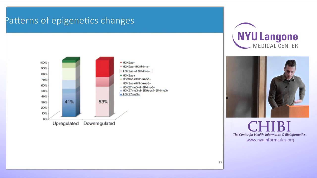 NYU CHIBI Dr.Aristotelis Tsirigos:Char. of aberrant histone modif. patterns in Tcell leuk.1.13.15