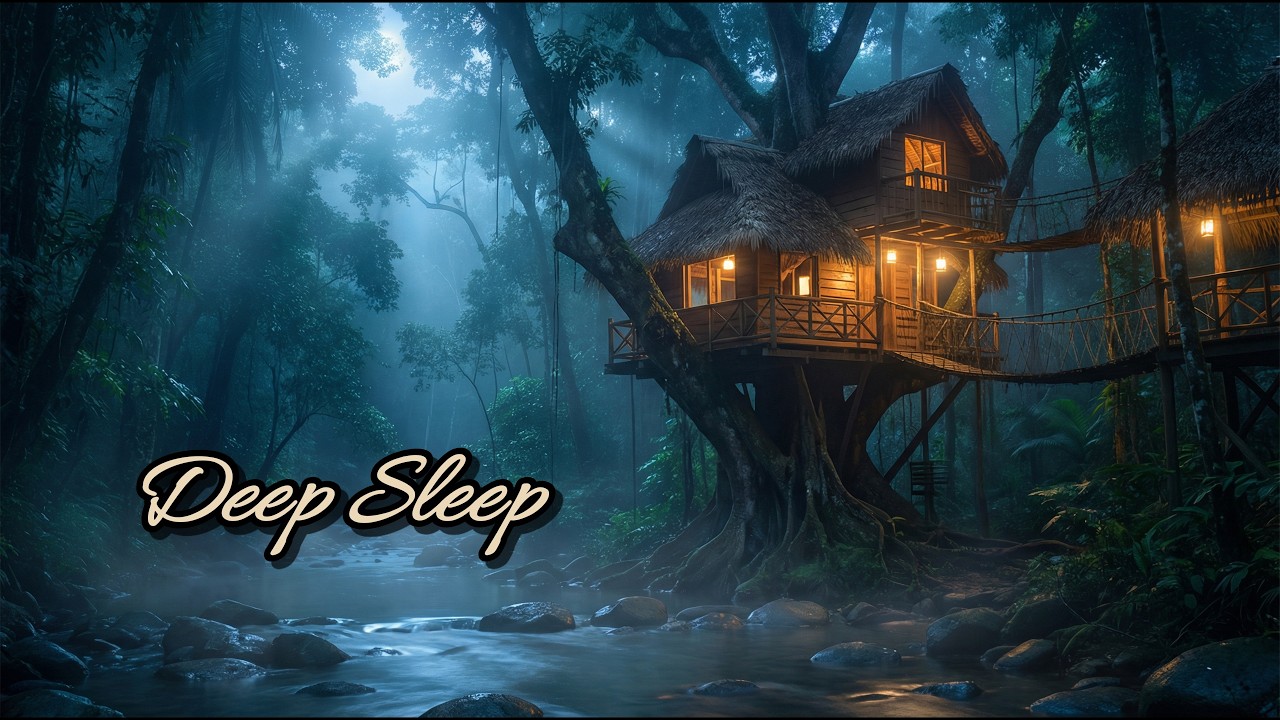 Mystic River Night 🌙 Gentle Water Sounds for Deep Sleep & Meditation