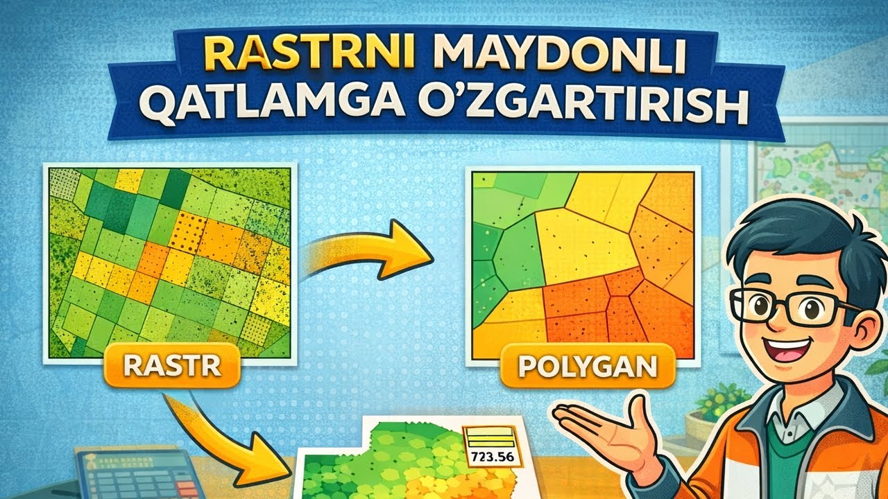 10-dars. Rastrni maydonli qatlamga transformatsiya qilish