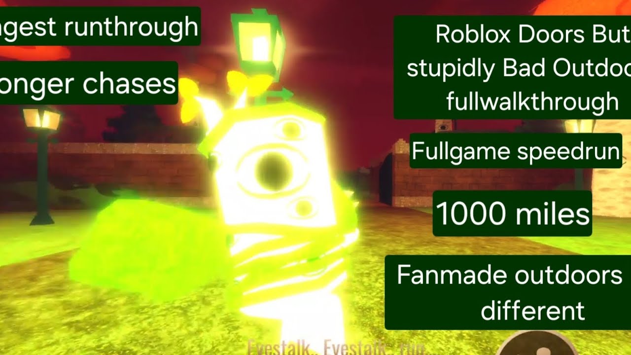 Roblox Doors But Stupidly Bad Outdoors fullwalkthrough... #robloxdoors #robloxdoorsfanmade...